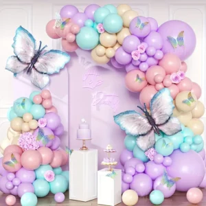 Multi Butterfly Theme Birthday Party Decorations | Balloons, Banners & Accessories