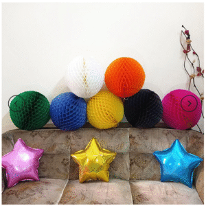 Single Color 16″ Inch Large Paper Honeycomb Ball